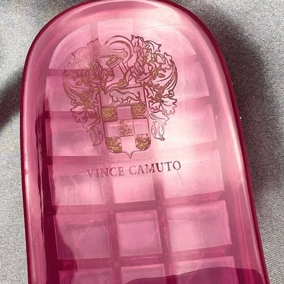 Vince Camuto Evolet Jelly Thong Women’s 10 Pink‎ Chain Flip Flops Summer Worn 1x - Picture 17 of 17